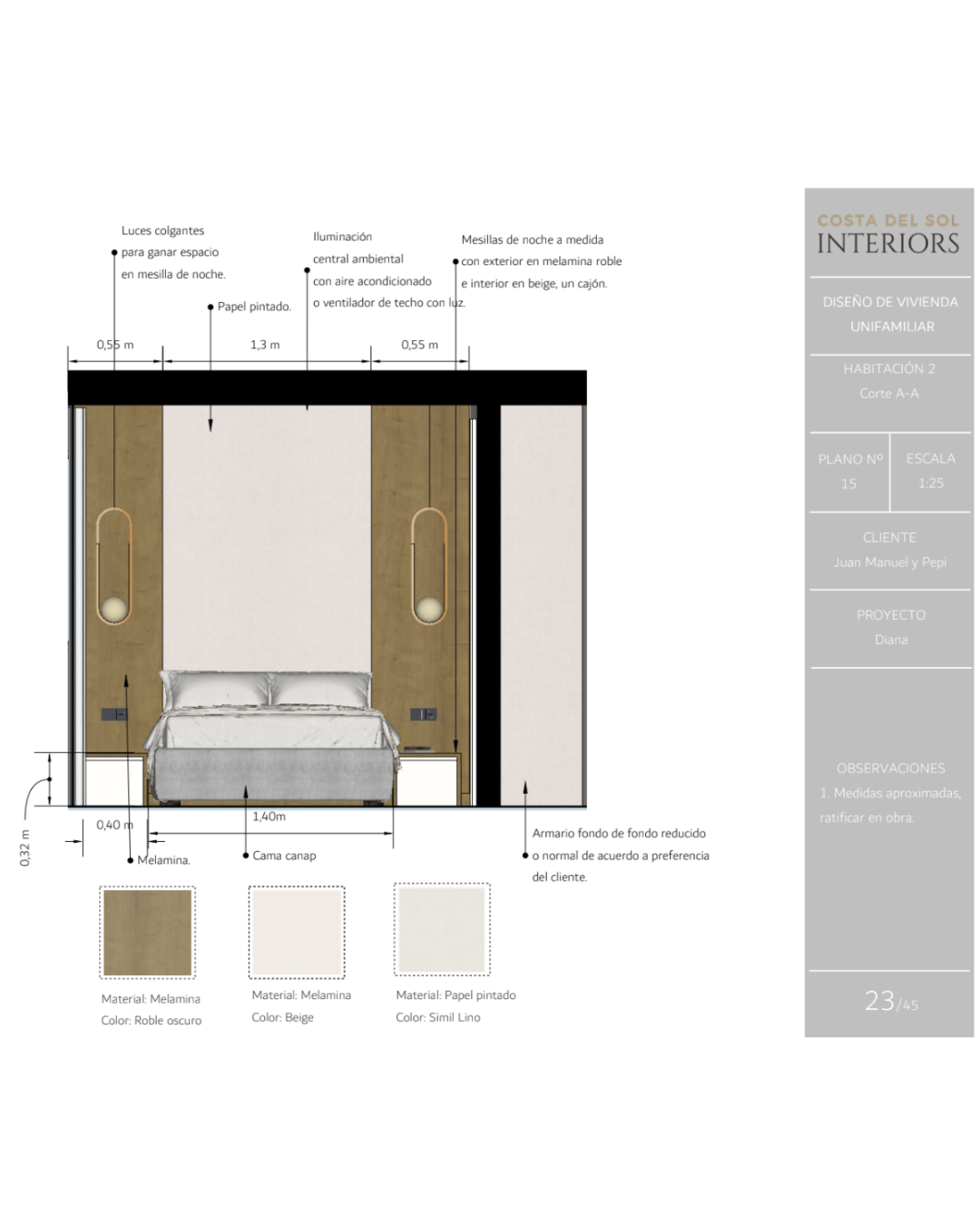 Propuesta de diseño de dormitorio