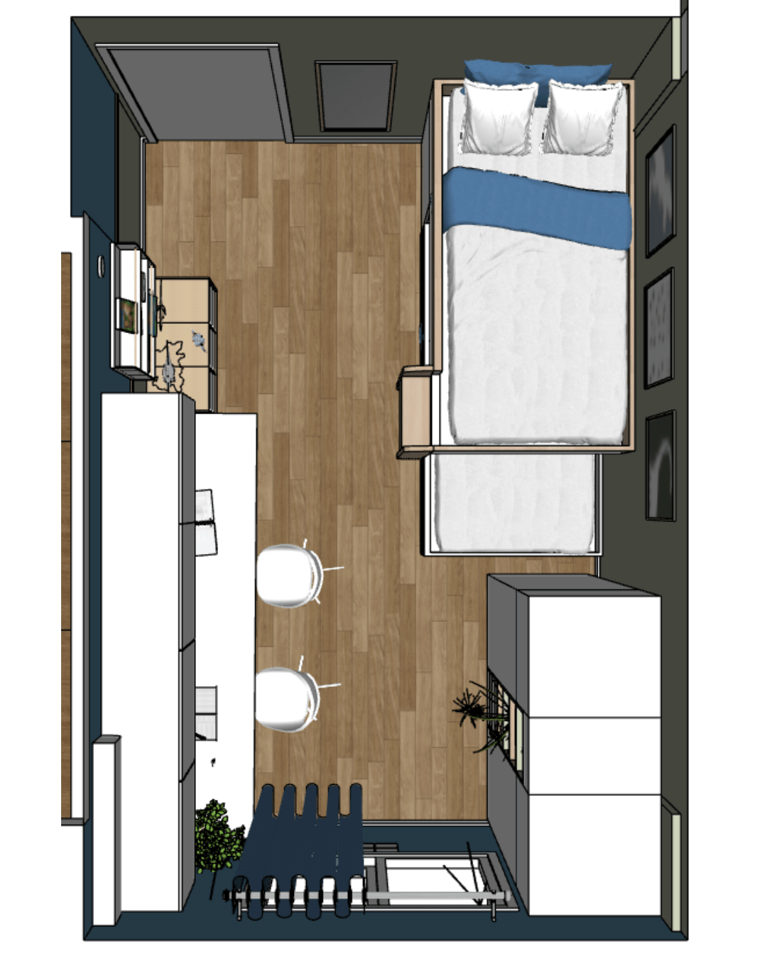 Dormitorio infantil Roar & Order — Diseño final 1