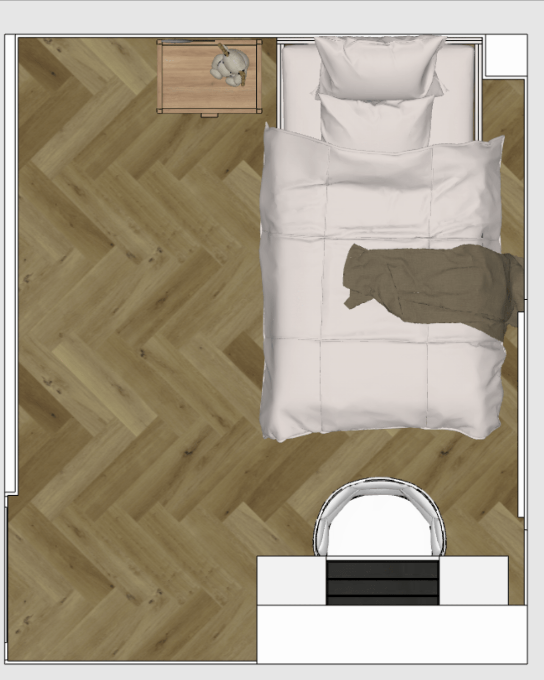 Transformación de dormitorio infantil Safari — Diseño final 1