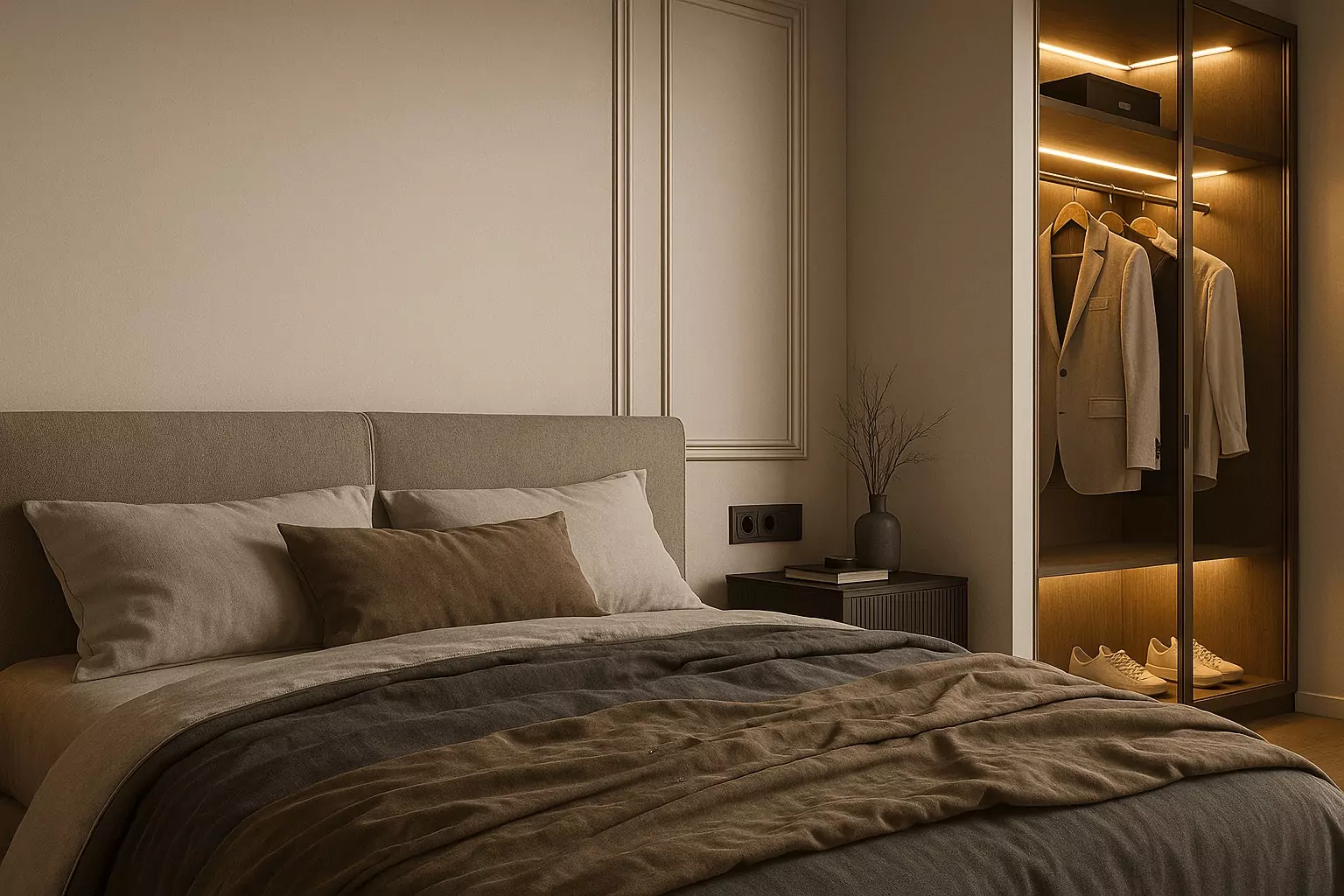 Contemporary bedroom designed by Costa del Sol Interiors