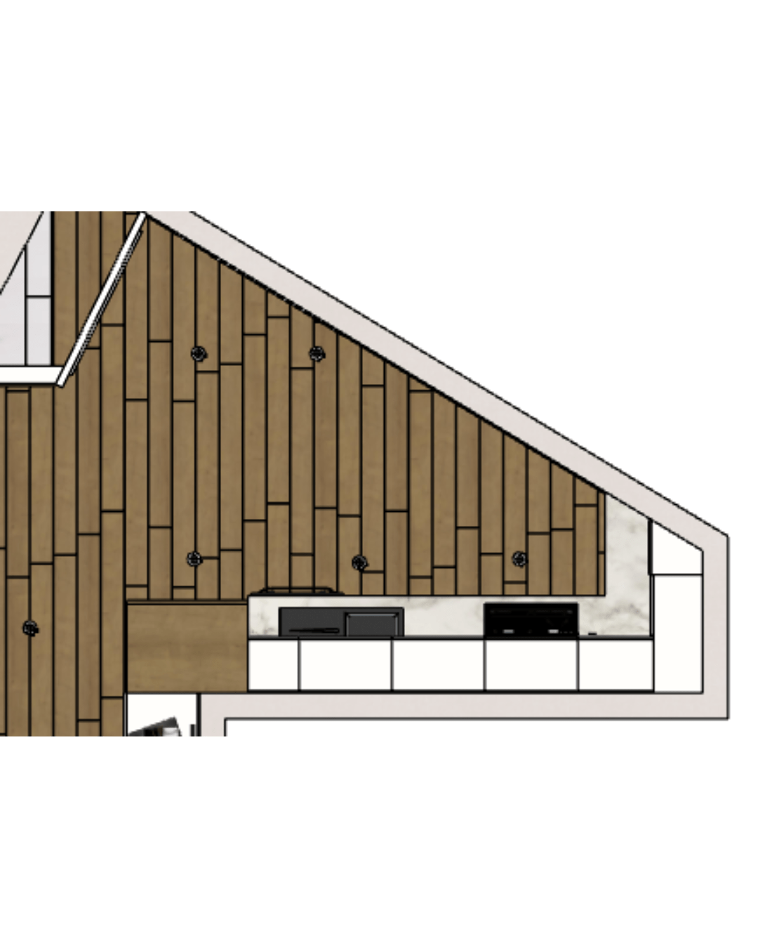 Transformación de cocina contemporánea pequeña — Diseño final 1