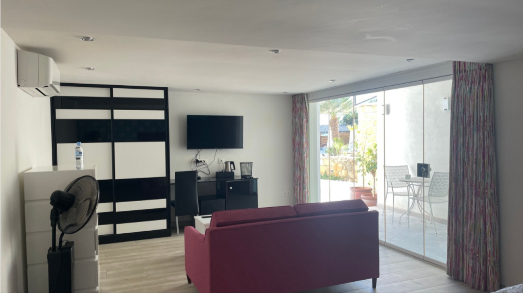 Before: original interior before the Marbella redesign.